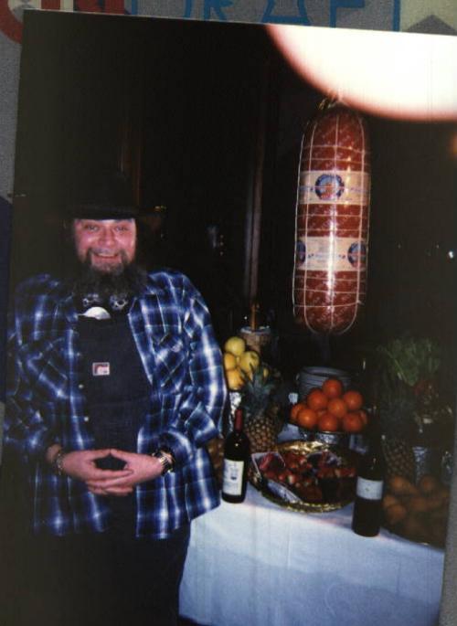 Anthony in front of the most famous ristorant in Bologna named 