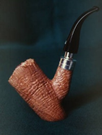 Free form stand up natural sandblast with sterling spigot...