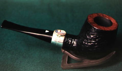 Billiard black sandblast 06 with the Bologna soccer team symbol on...