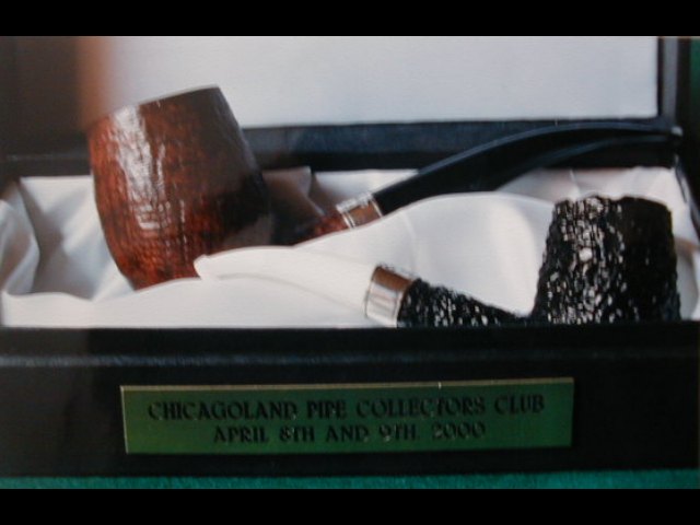 Set of Bonfiglioli's pipes donated by me to the Chicago convention...