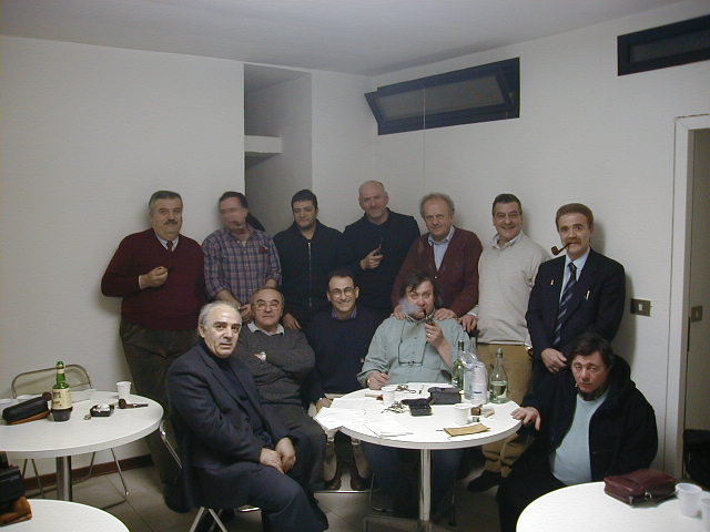 Group of the smokers of the Bonfiglioli's pipe contest...