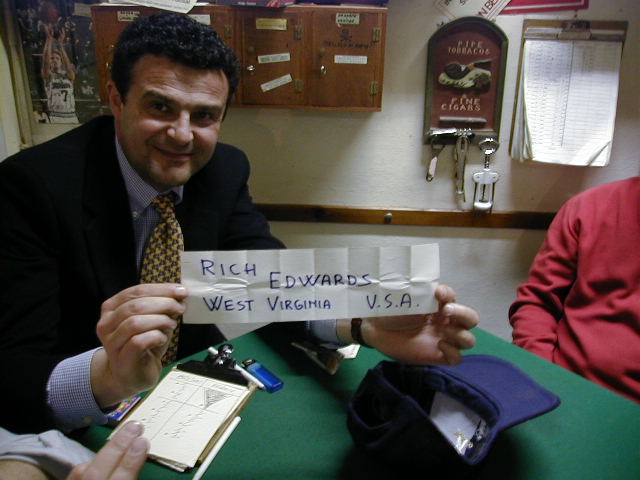 The winner is Mr Rich Edwards from Princeton West Virginia USA.and second place Mr Kurt Trampl from Cumming Georgia USA.