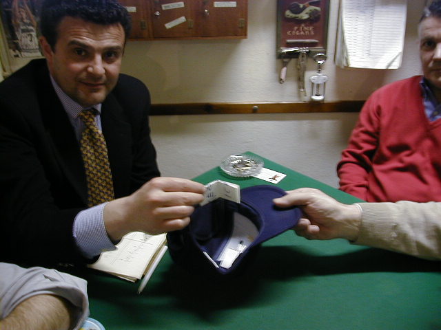 The raffle between the two winners.