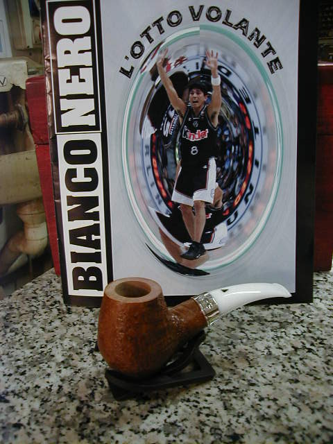 Pipe Bonfiglioli natural sandblast with sterling band with printed CPCC ...