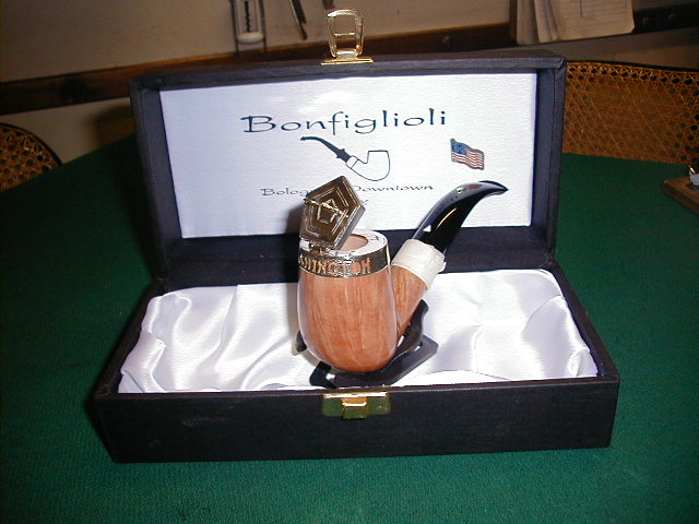 One of the two pipes for the American smokers on the door prize...