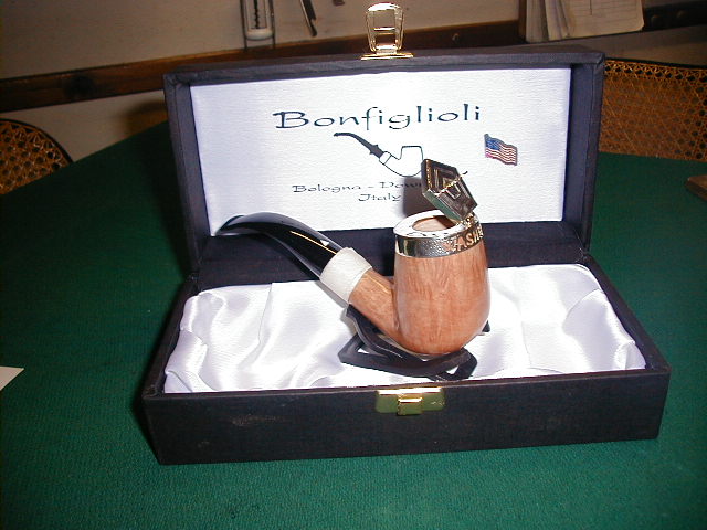 One of the two pipes for the American smokers on the door prize...