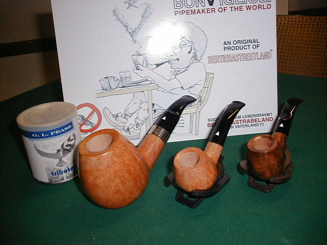Three pipes (Bonfiglioli's URSUS and two morning g.g. series)...