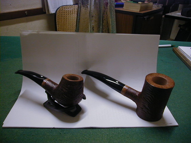 Two sandblastes pipe...