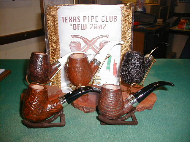 Pipes made for the DFW 2002 Texas pipe club...