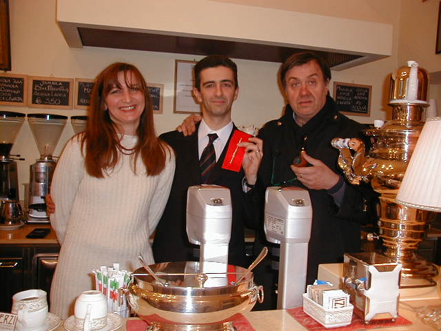 Mr Manuel Terzi second place on Door Prize 2004 with his pretty wife Elena...
