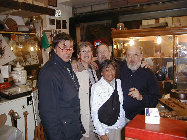 Recently nicely visit of my shop to my friends David Field from Philadelphia and Marty Pulvers from San Francisco and the lovely wives...