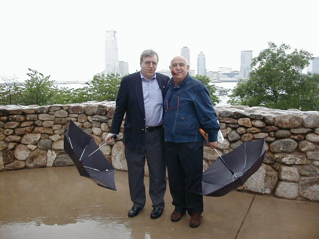 Visiting at New York World Trade Center and the Irish memorial monument with my friends...