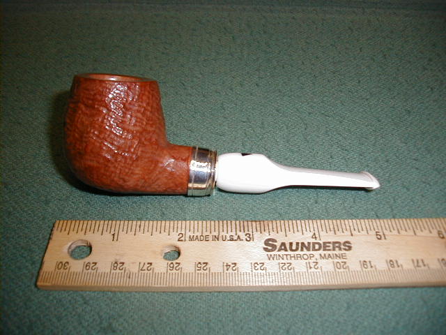 Sandblast natural apple shape sterling floc...