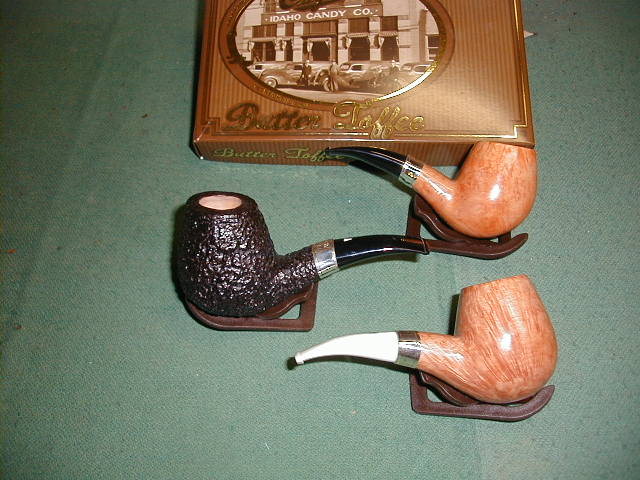 These are 3 of 10 pipes made for the third year consecutive of the TEXAS PIPE CLUB  