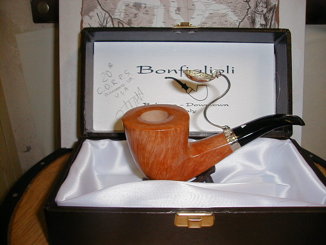 Special pipe Bonfiglioli's For Collectors serie with sterling cap printed on the seal of C.O.R.P.S....