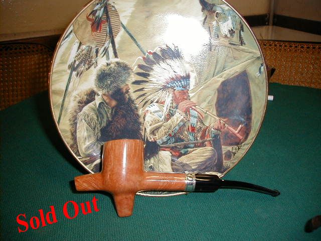 This beautiful pipe serie 'indian calumet' sould be in sale at the next...