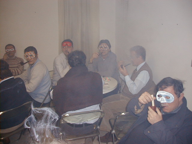 all wearing mask